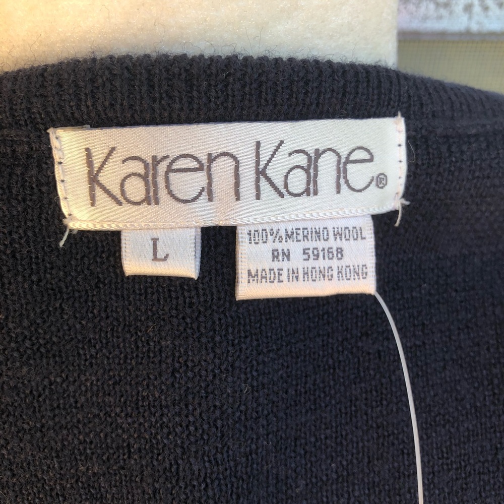 Karen Kane Cropped Wool Sweater - Picture 6 of 8